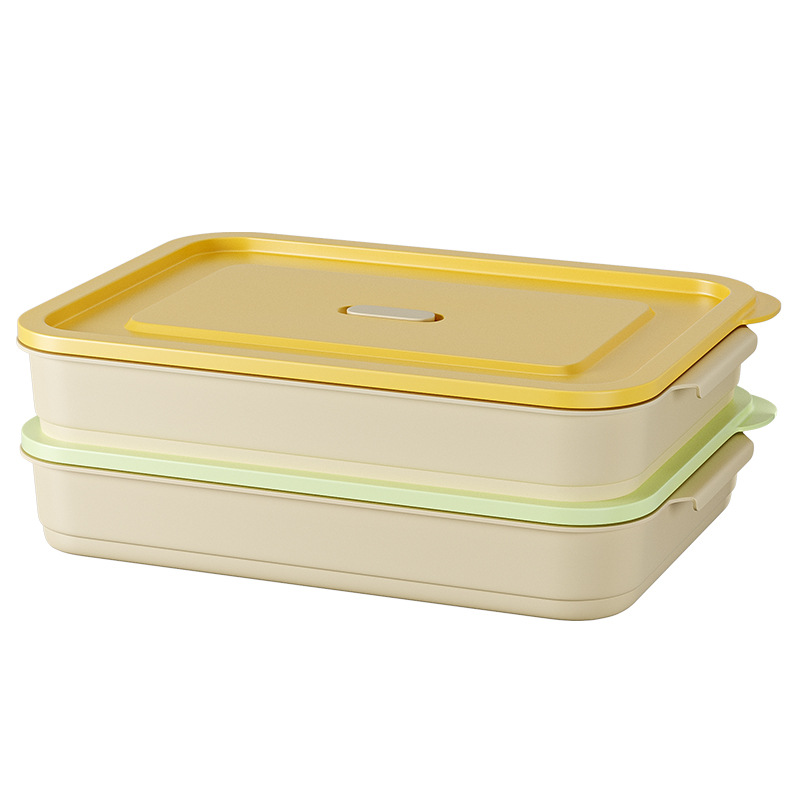 The dumpling storage box is a food-grade quick-freezing and freezing special tool for preserving and organizing wontons and dumplings in the refrigerator detail image 4