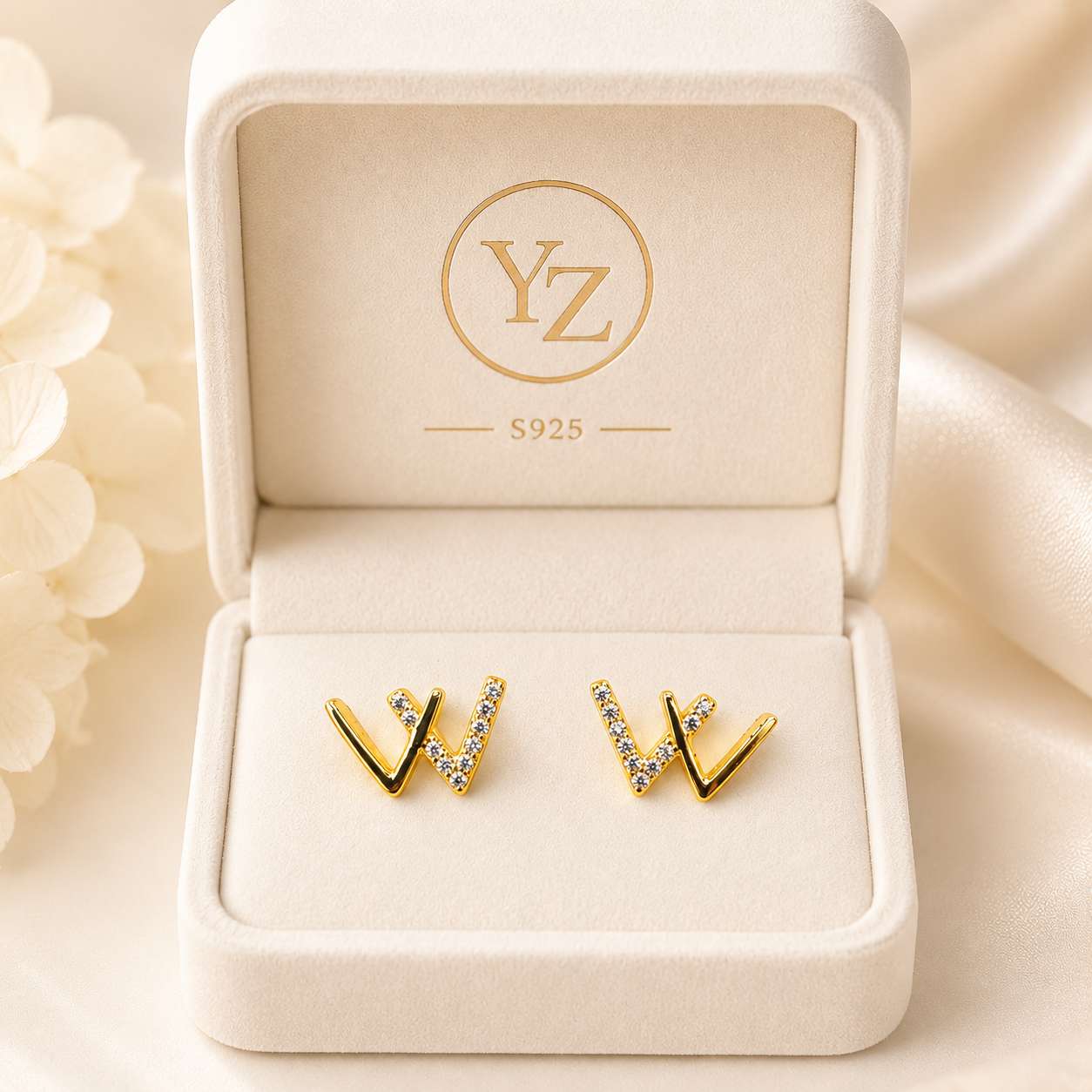 Ear studs S925 silver details Picture