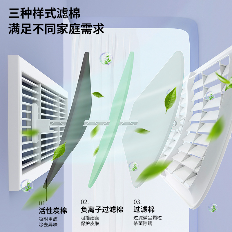 Central air conditioning air outlet wind deflector anti-direct blowing 2026 new style deflector plate transfer air deflector cover change direction louver Specification image