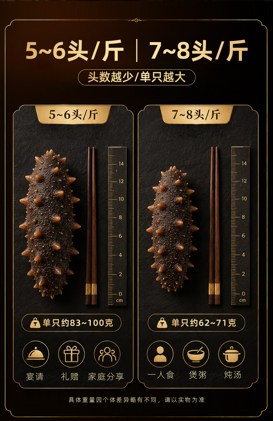 Dalian ready-to-eat sea cucumbers, large-sized single vacuum-packed, no need to rehydrate, 5-9 heads of Liaoning sea cucumbers, free shipping via SF Express pic 5
