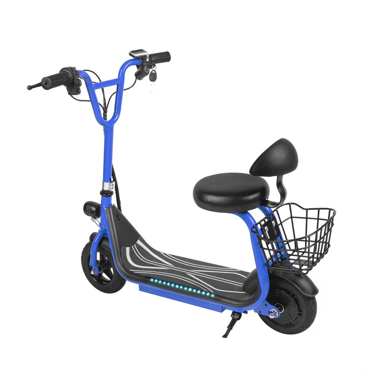 Blue electric scooter, children's slide car, yo-yo car, slide car, electric scooter details Picture