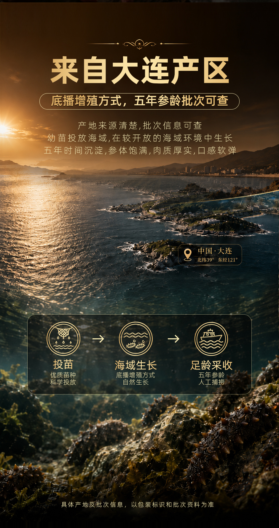 Dalian ready-to-eat sea cucumbers, large-sized single vacuum-packed, no need to rehydrate, 5-9 heads of Liaoning sea cucumbers, free shipping via SF Express pic 3