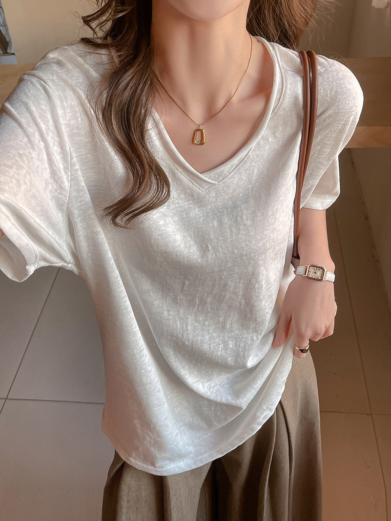 连衣裙/裙子/国风服装/旗袍/polo领连衣裙白底实物图