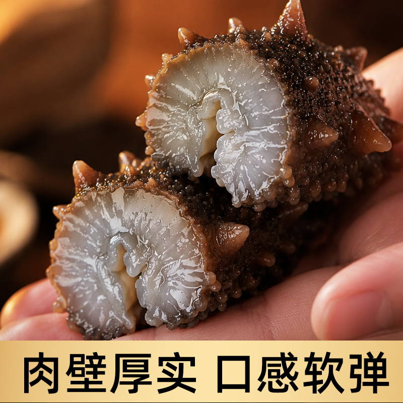 Dalian ready-to-eat sea cucumbers, large-sized single vacuum-packed, no need to rehydrate, 5-9 heads of Liaoning sea cucumbers, free shipping via SF Express details Picture