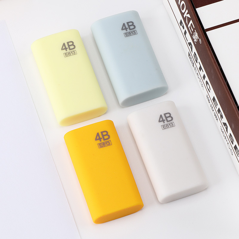 Baokexin 4B color Erasers for children and students, art erasers, sketch erasers, learning stationery wholesale details Picture