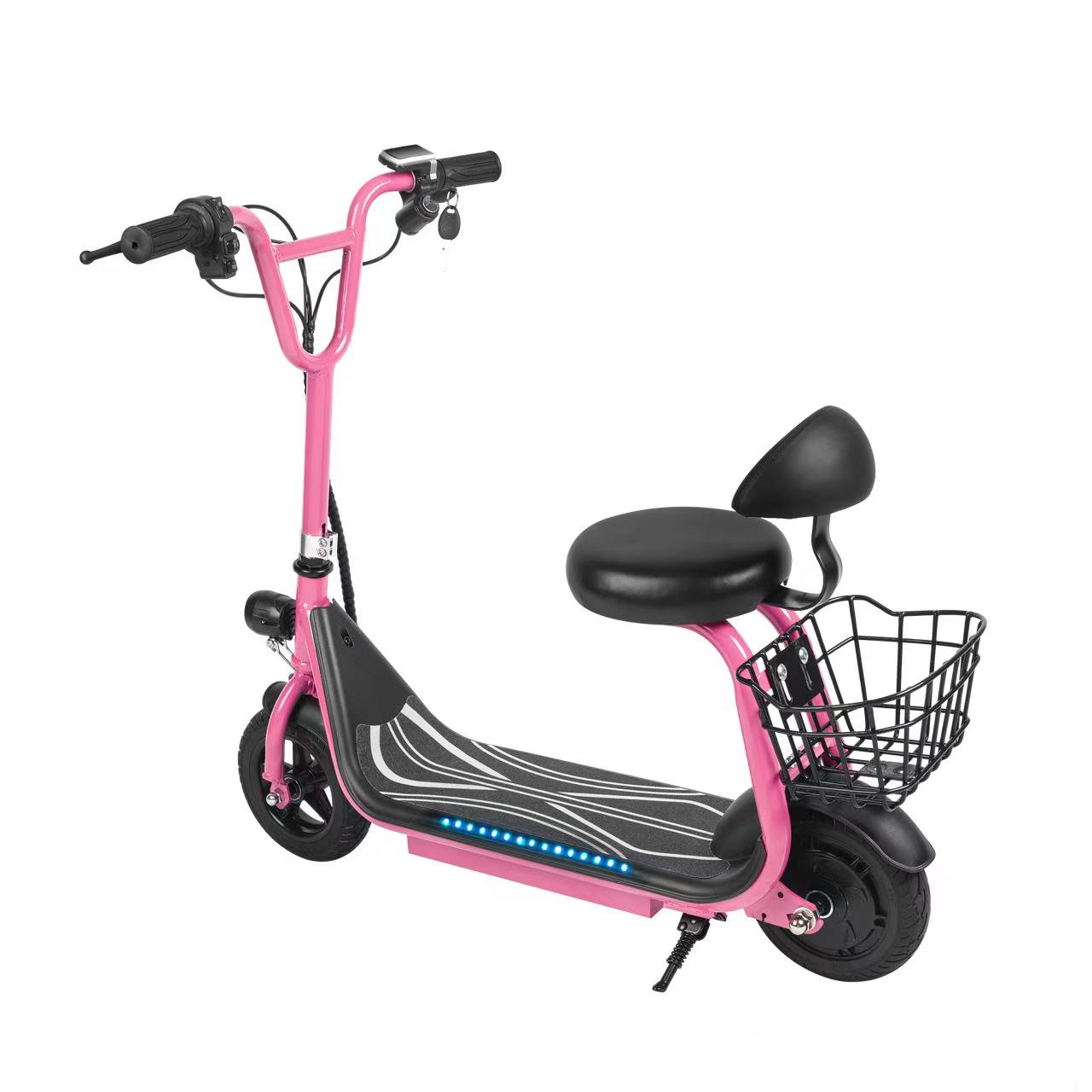 Blue electric scooter, children's slide car, yo-yo car, slide car, electric scooter Application Scenario
