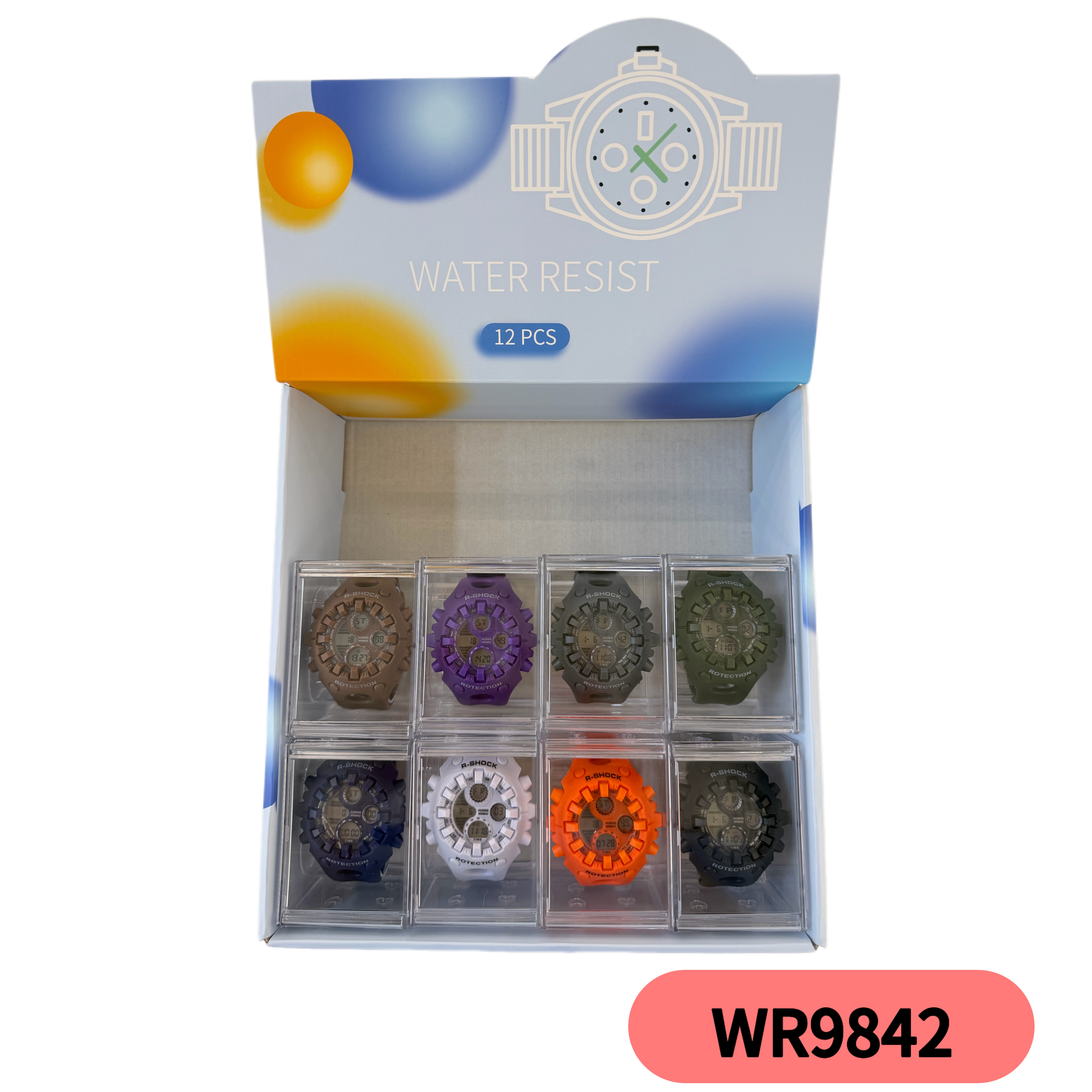 YITONG Octopus Basic Model electronic Watch is cost-effective and durable. It is specially designed for students to wear in class and daily life. The 9842 color waterproof luminous sports electronic watch for both men and women is a trend Specification image