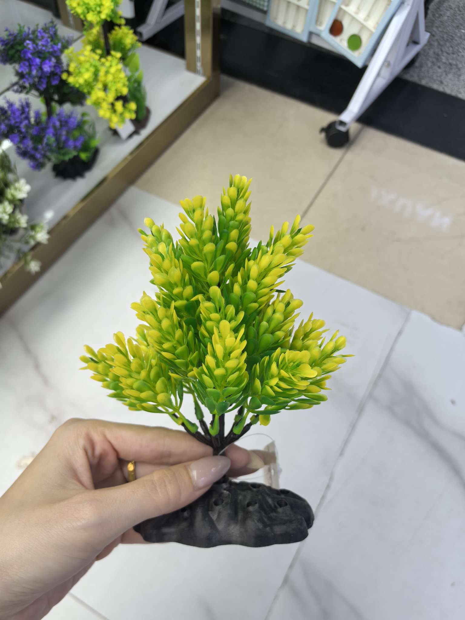 仿真树仿真花鱼缸水草水族用品工艺品礼品人造花配件义乌假花