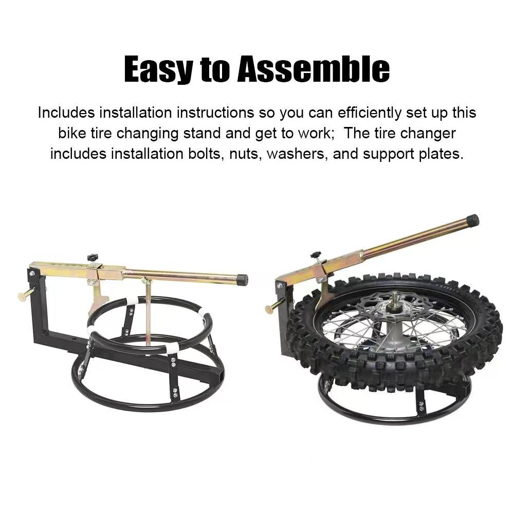 Red manual motorcycle tire disassembly and assembly machine is a convenient and labor-saving professional maintenance tool Specification image