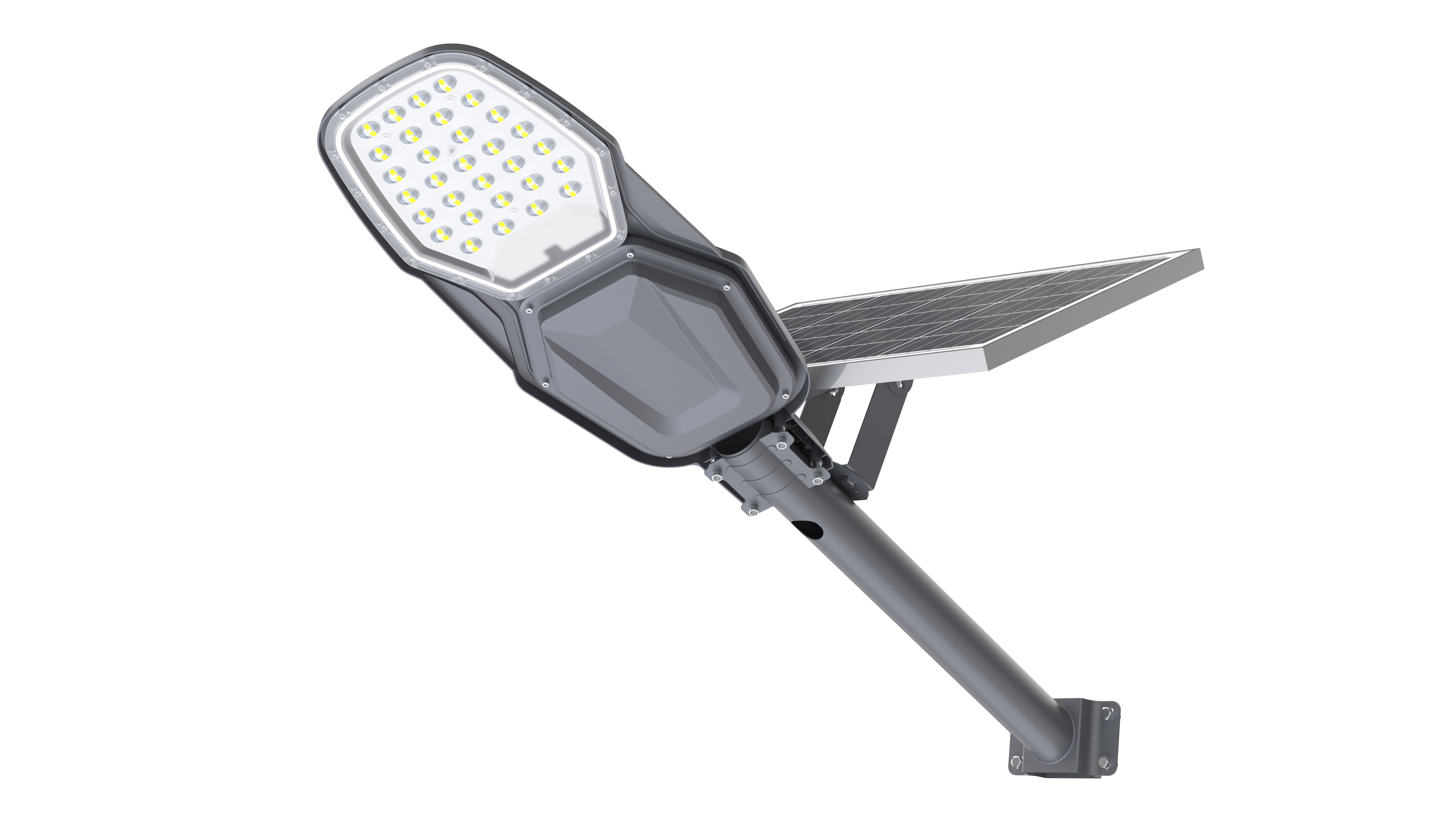 Novartis die-cast aluminum integrated solar street lamp Application Scenario