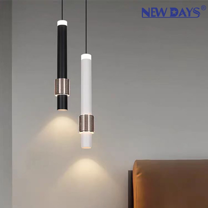 NEWDAYS cross-border new led long tube magnetic track chandelier, creative bedside lamp for bedroom, energy-saving high-brightness lighting for dining room atmosphere chandelier Application Scenario