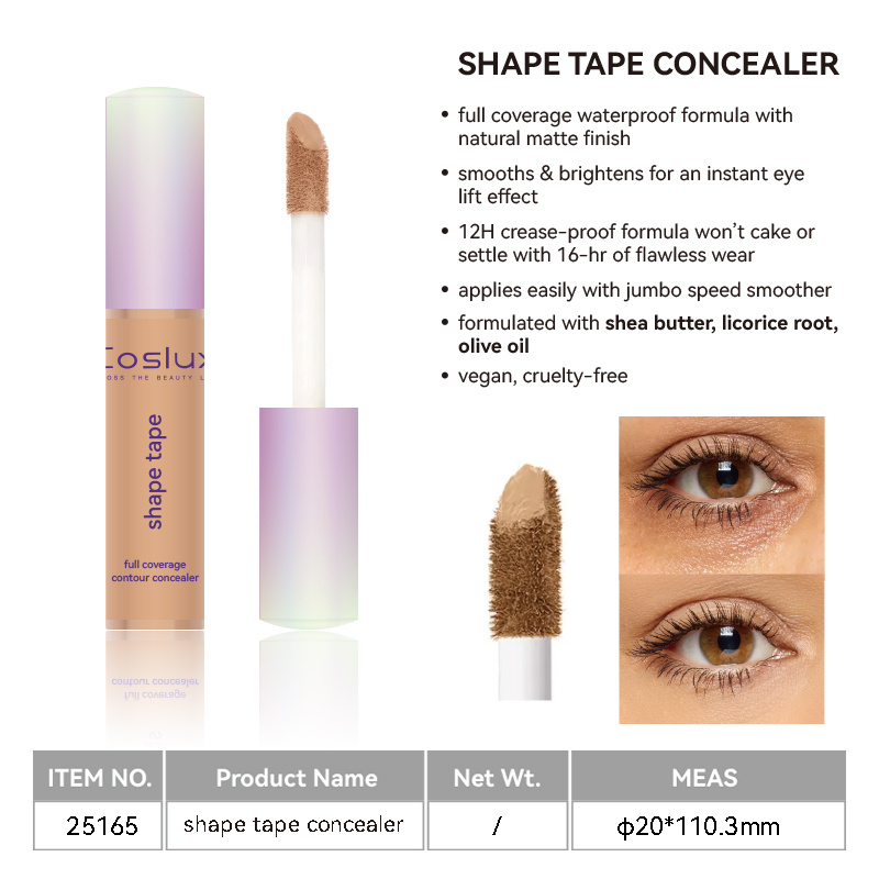 The Shaping Concealer features a high-coverage and waterproof formula that presents a natural matte finish, smoothing and brightening to create a lifting effect on the eyes. With a 12-hour anti-wrinkle formula, it offers a long-lasting finish without clumping or caking details Picture
