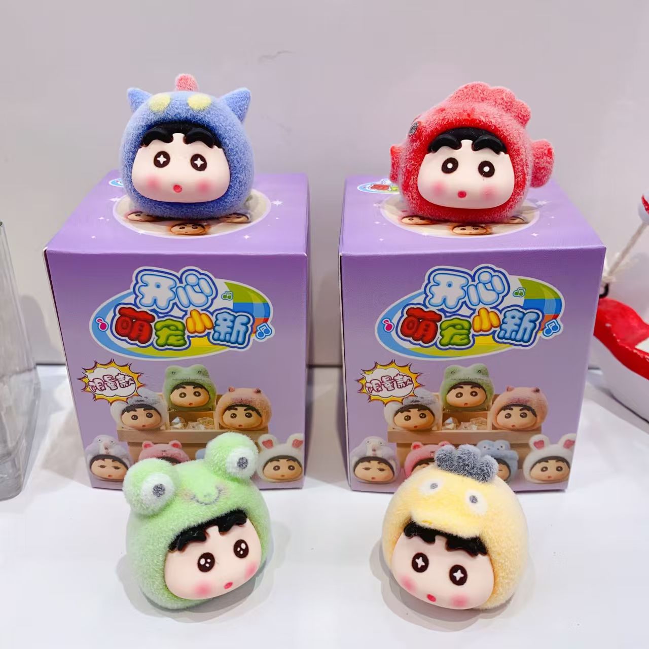 Cartoon plush Shin-chan figurine blind box, cute and adorable mini desktop decorative item details Picture
