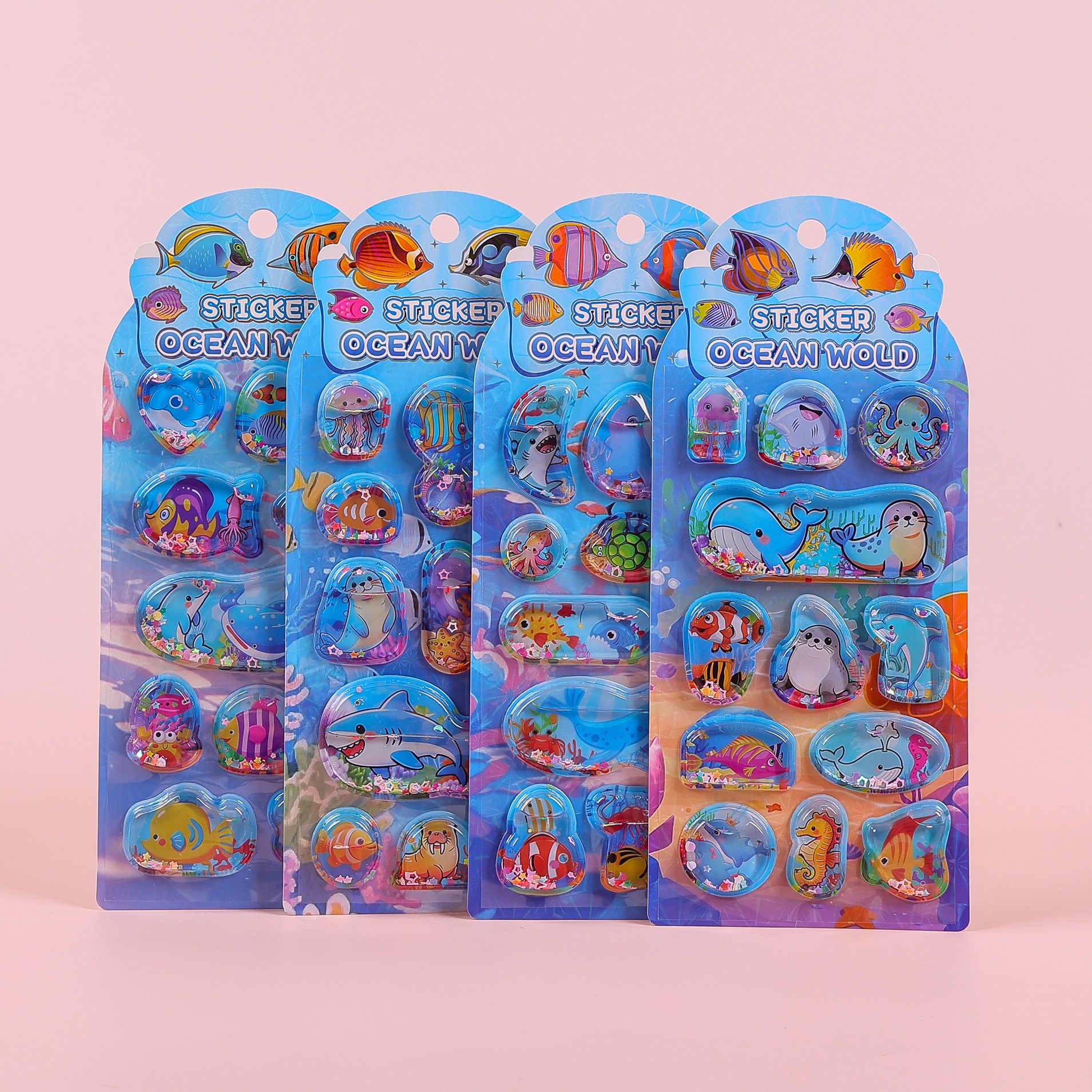 Yoyo Fun Water Stickers, engineering vehicles, cars, Marine animals, 3D quicksand, Yoyo Fun Reward Decorative stickers, diy stickers