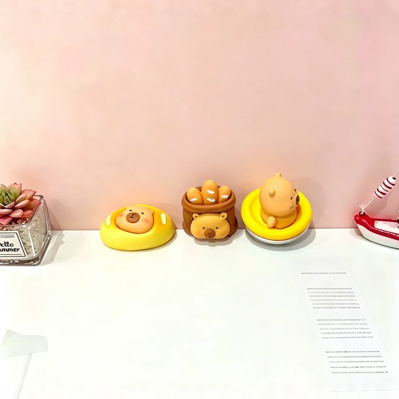 New Kapi Bear dessert cute blind box, trendy mini desktop figurine Specification image