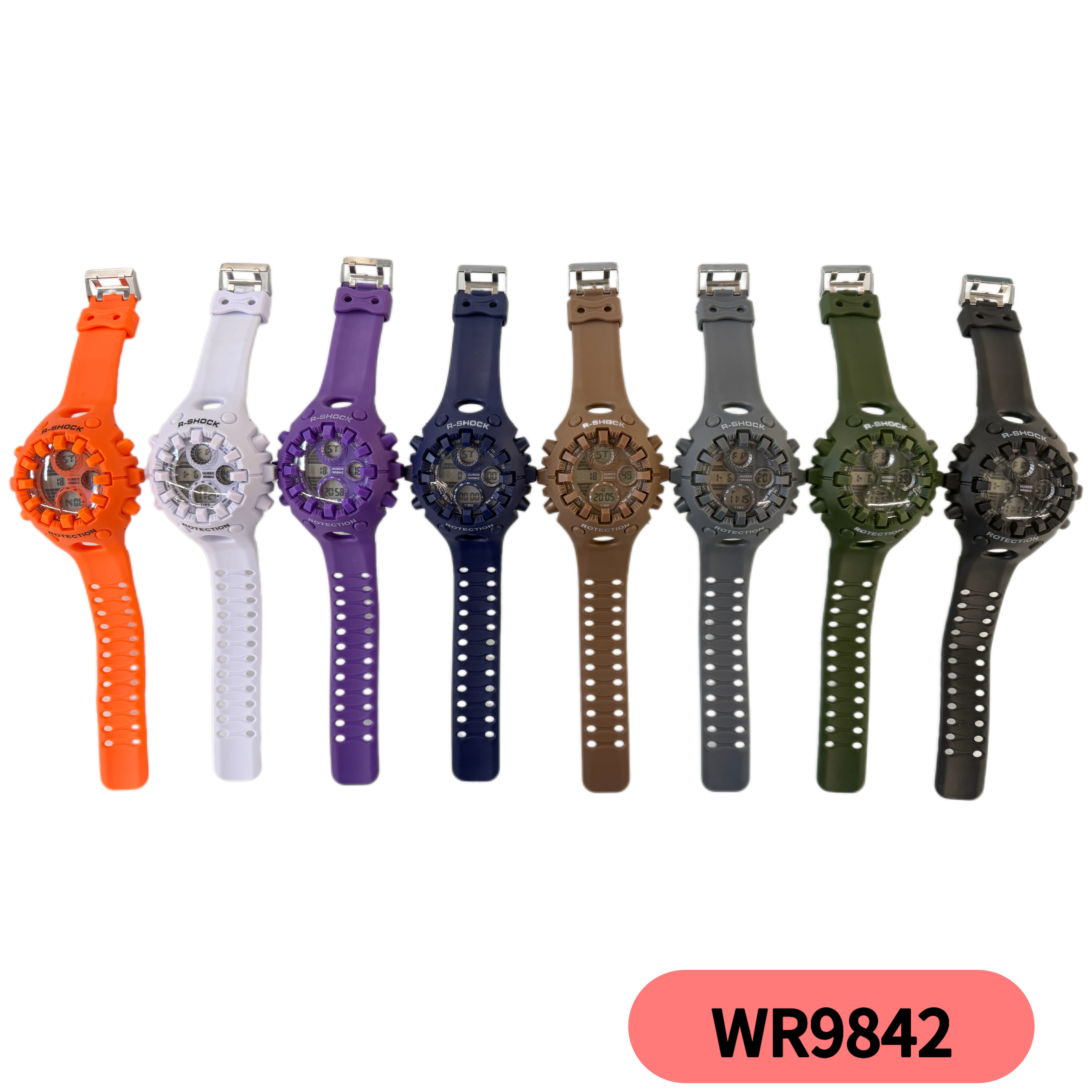 YITONG Octopus Basic Model electronic Watch is cost-effective and durable. It is specially designed for students to wear in class and daily life. The 9842 color waterproof luminous sports electronic watch for both men and women is a trend details Picture