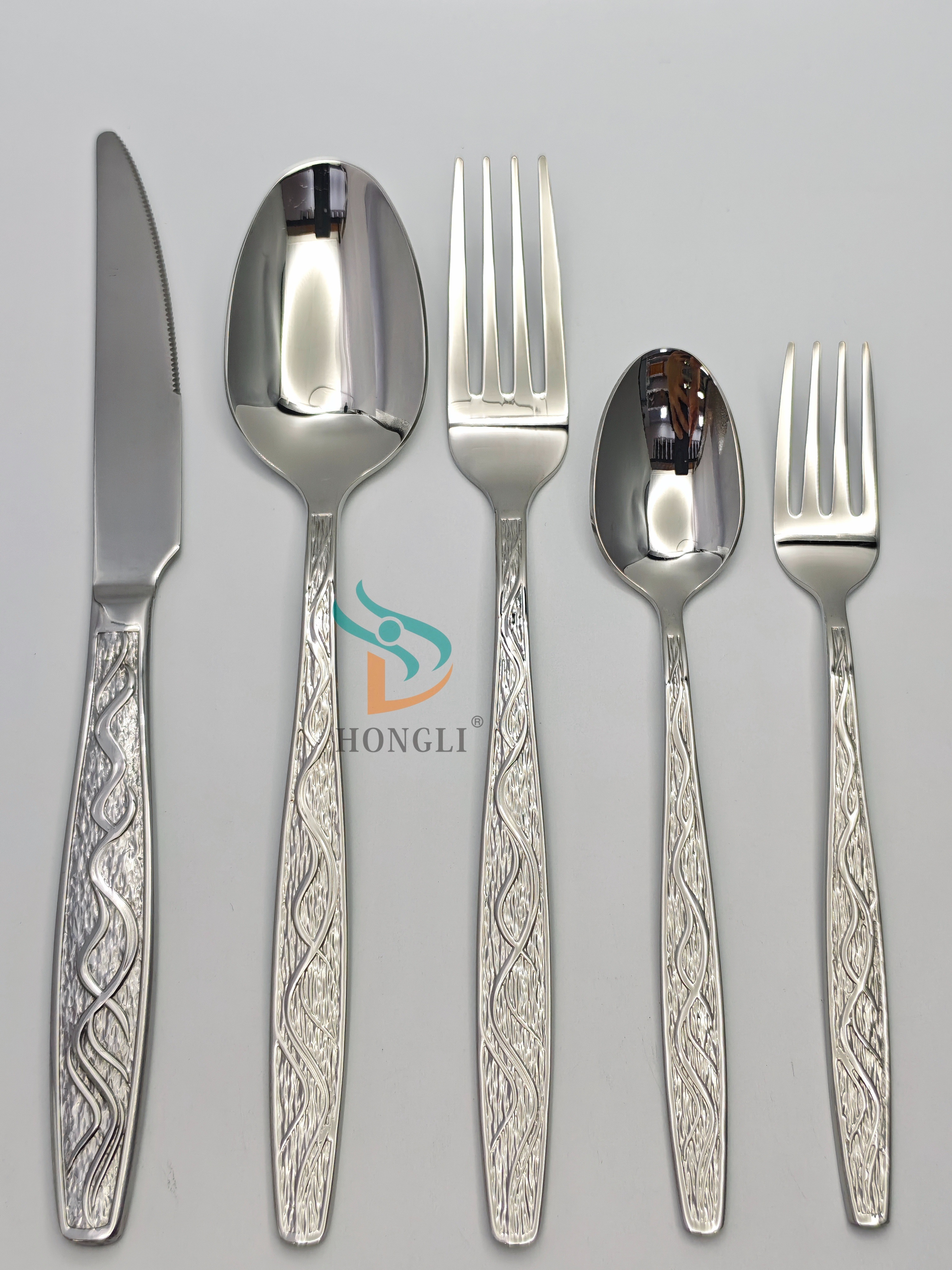 أدوات المائدة المصنوعة من الفولاذ الصلب غير القابل للصدأ من نوع سنو الثلجي الفضي Specification image