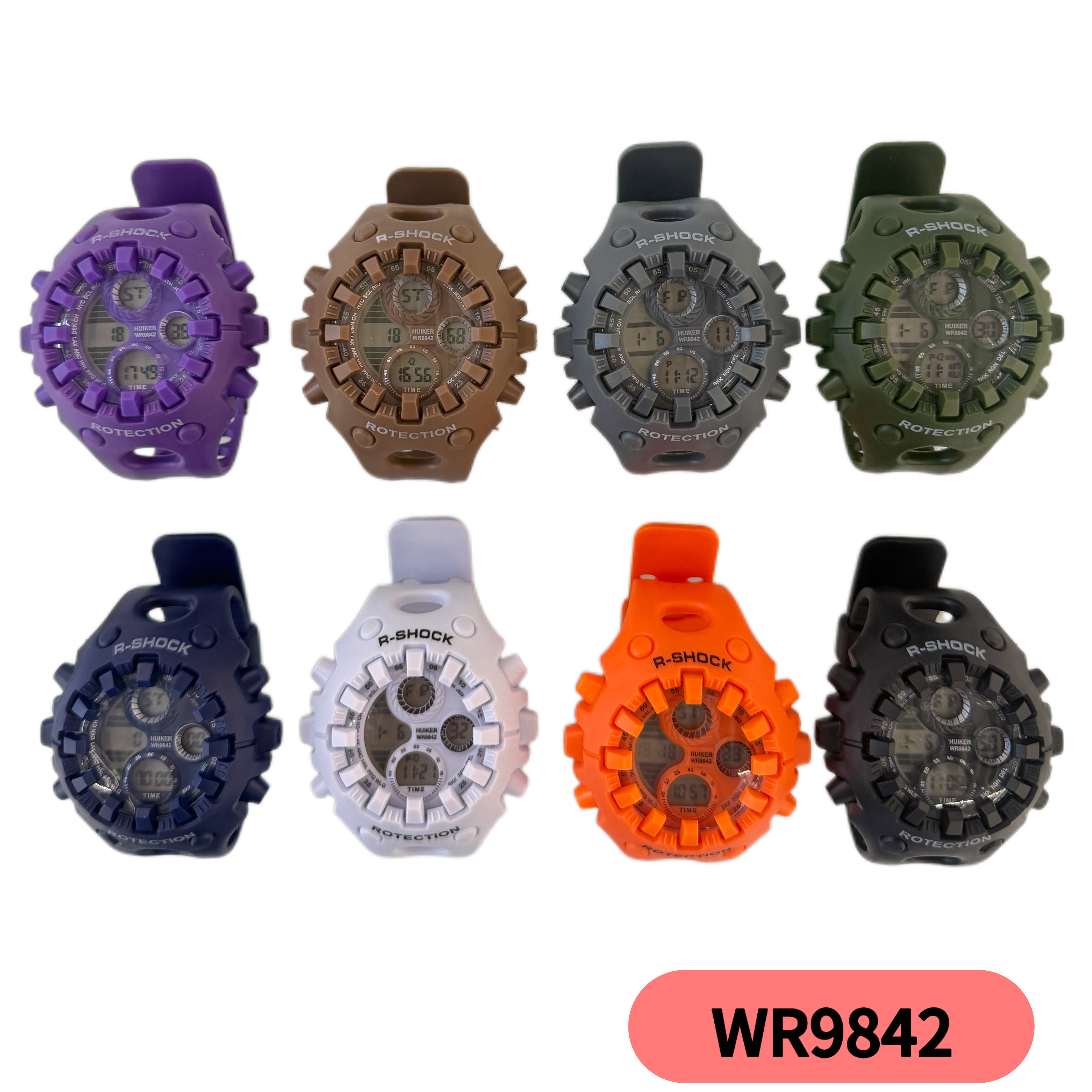 YITONG Octopus Basic Model electronic Watch is cost-effective and durable. It is specially designed for students to wear in class and daily life. The 9842 color waterproof luminous sports electronic watch for both men and women is a trend full image