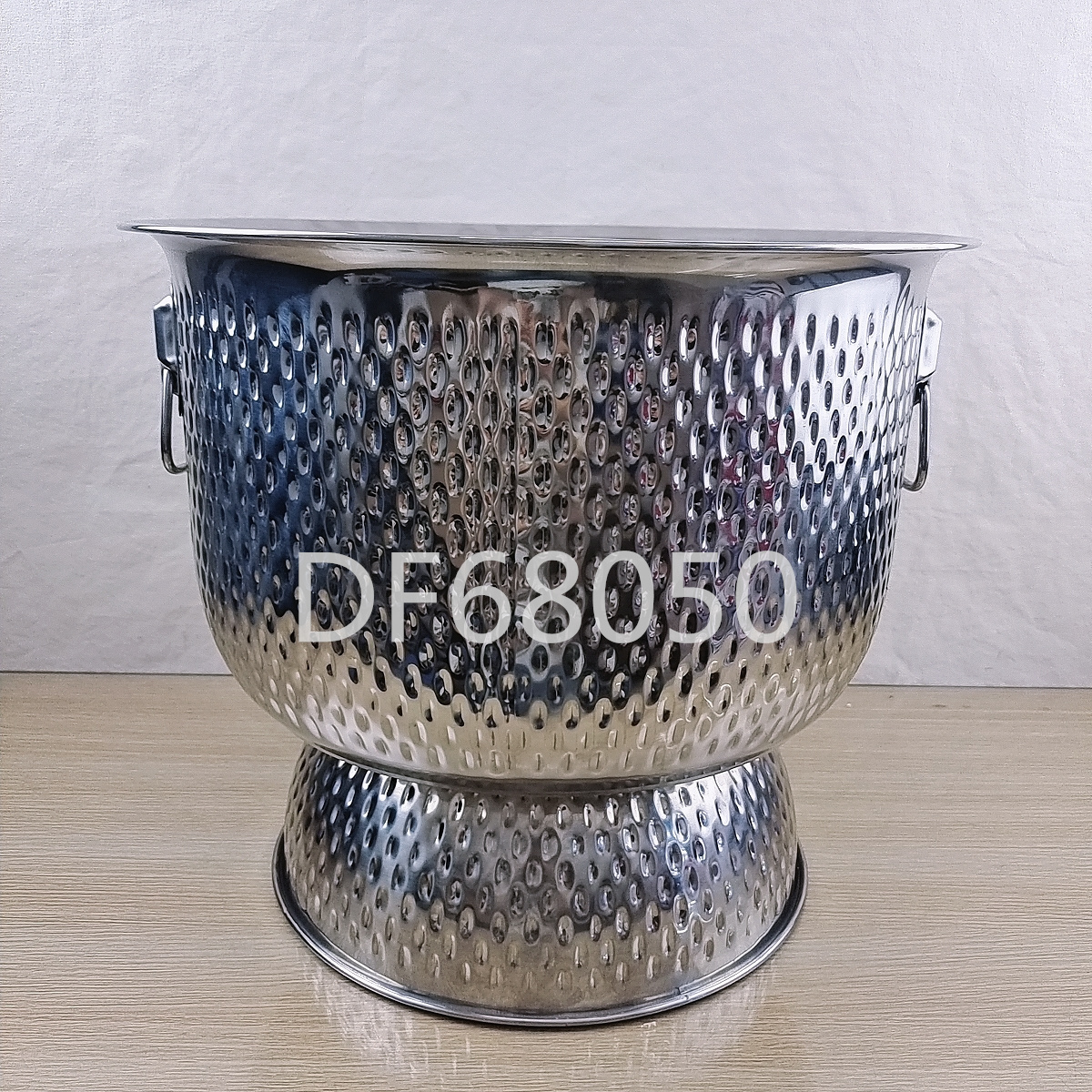 دلو ثلج كبير من الفولاذ غير القابل للصدأ من طراز DF68050W إلى دلو من النبيذ الأحمر الضخم في وعاء المأدبة، من دلو من الفولاذ غير القابل للصدأ