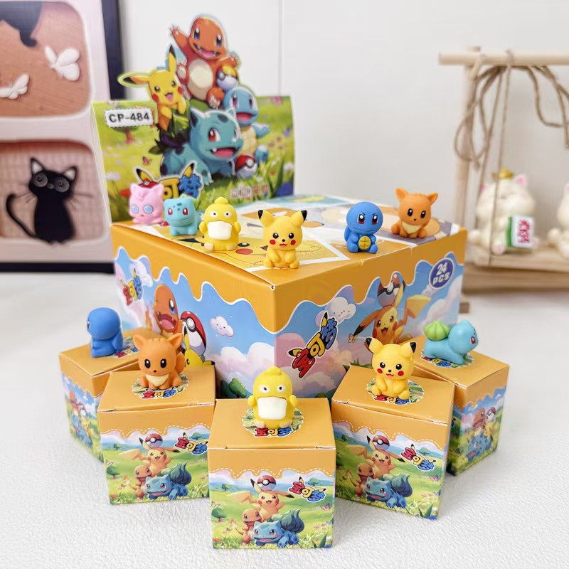 The new Pokemon cute blind box toy has a high level of appearance and is a cute cartoon desktop ornament Specification image