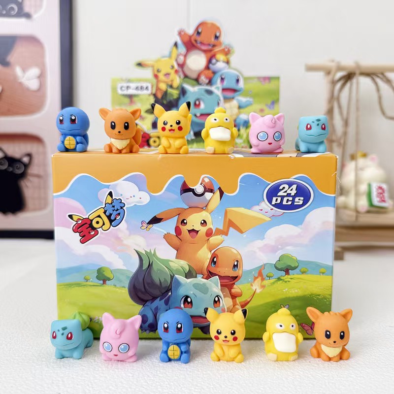 The new Pokemon cute blind box toy has a high level of appearance and is a cute cartoon desktop ornament Application Scenario