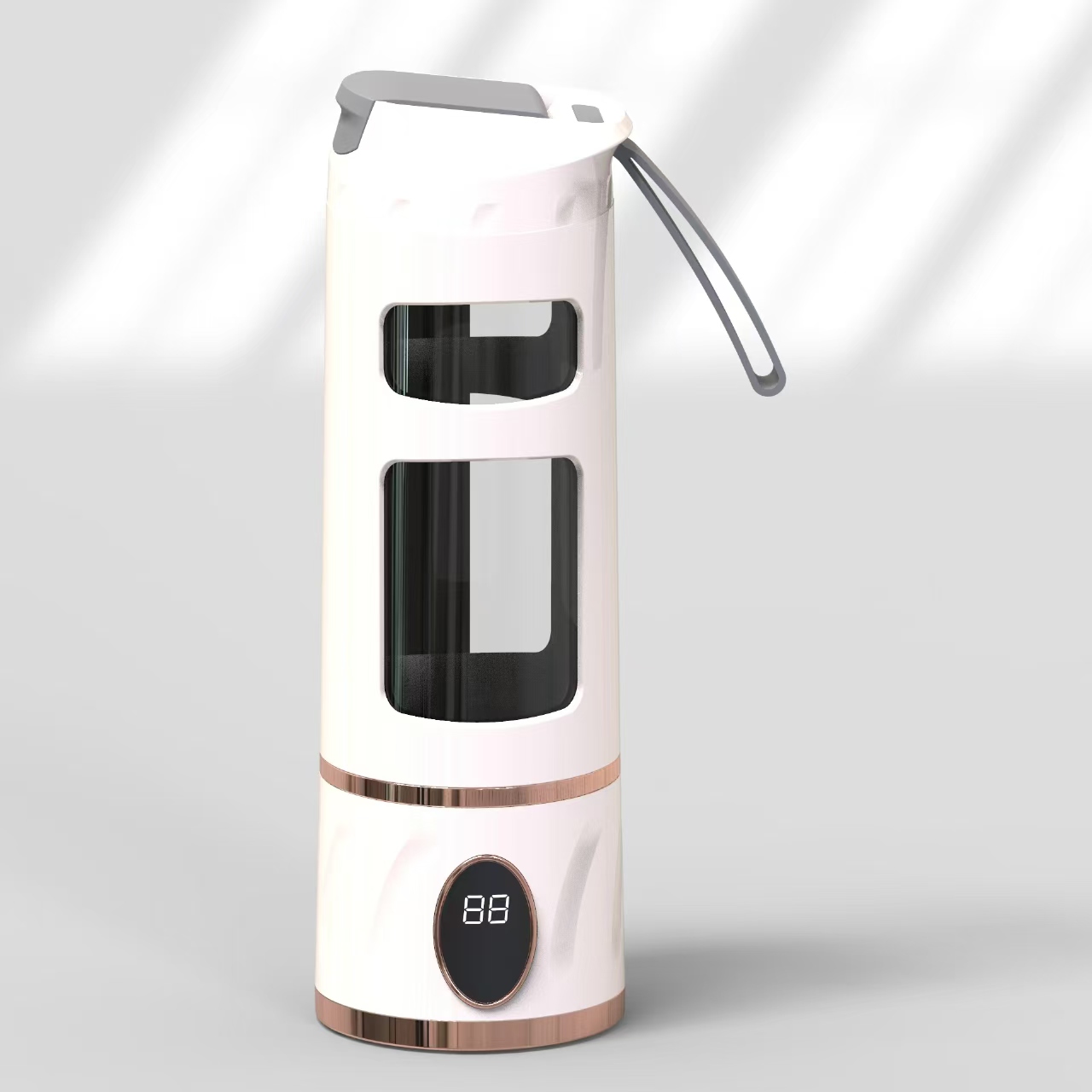 Pink portable juicer, blender, USB charging mini juicer details Picture
