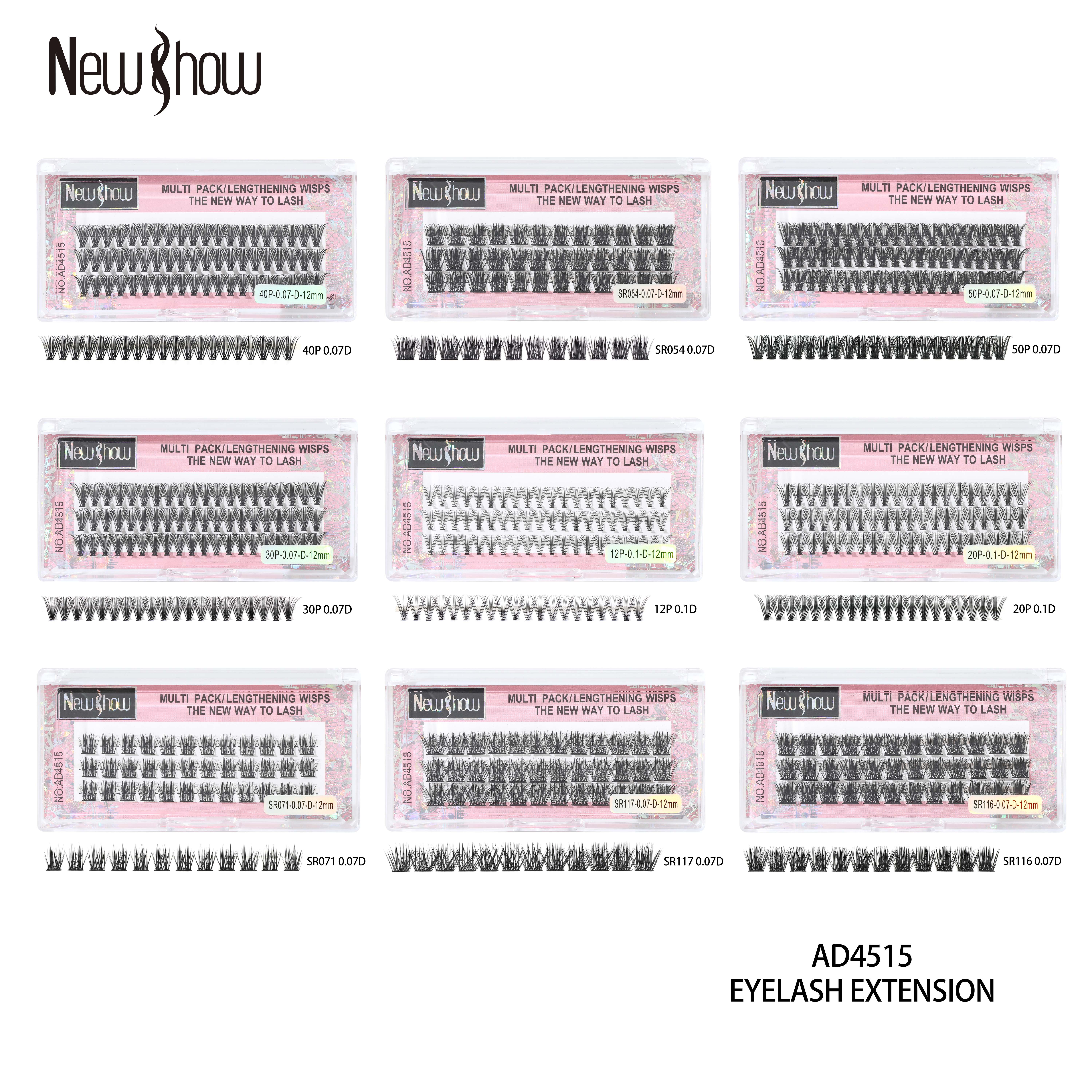 NEW SHOW False eyelashes new show Factory Self-sells DIY eyelash extension sets Application Scenario