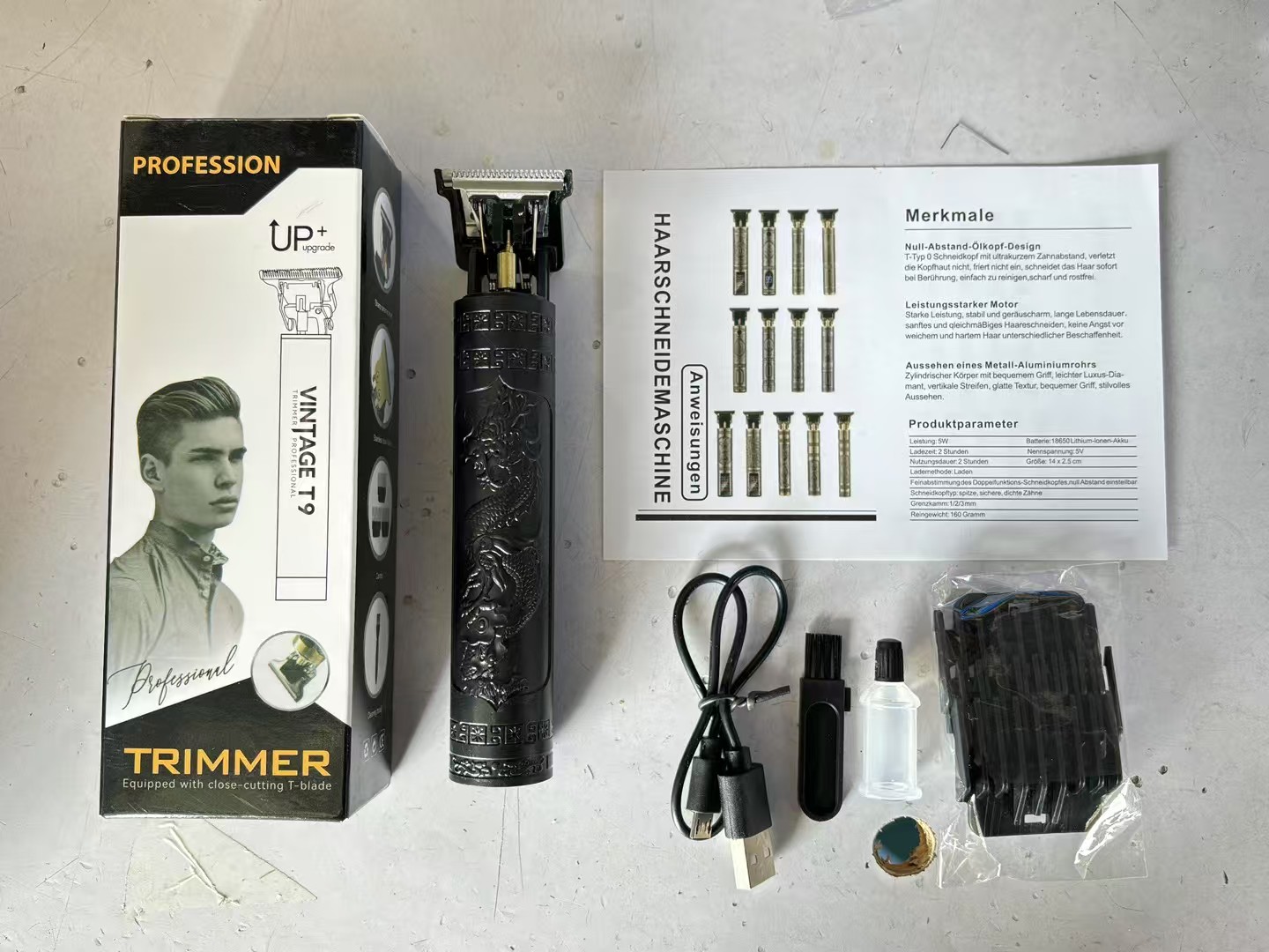 Portable hair clipper TOPC charging details Picture