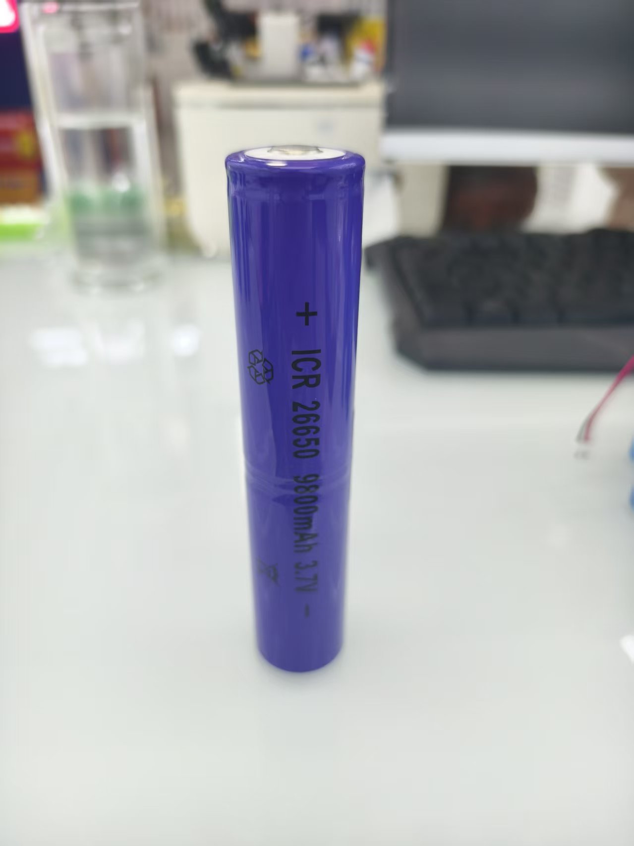 Two 3.7V 26650 lithium batteries in series, 2000mAh long strip battery pack with protection board, terminal wire, flashlight, long strip lamp, large-capacity rechargeable lithium battery pack wholesale details Picture