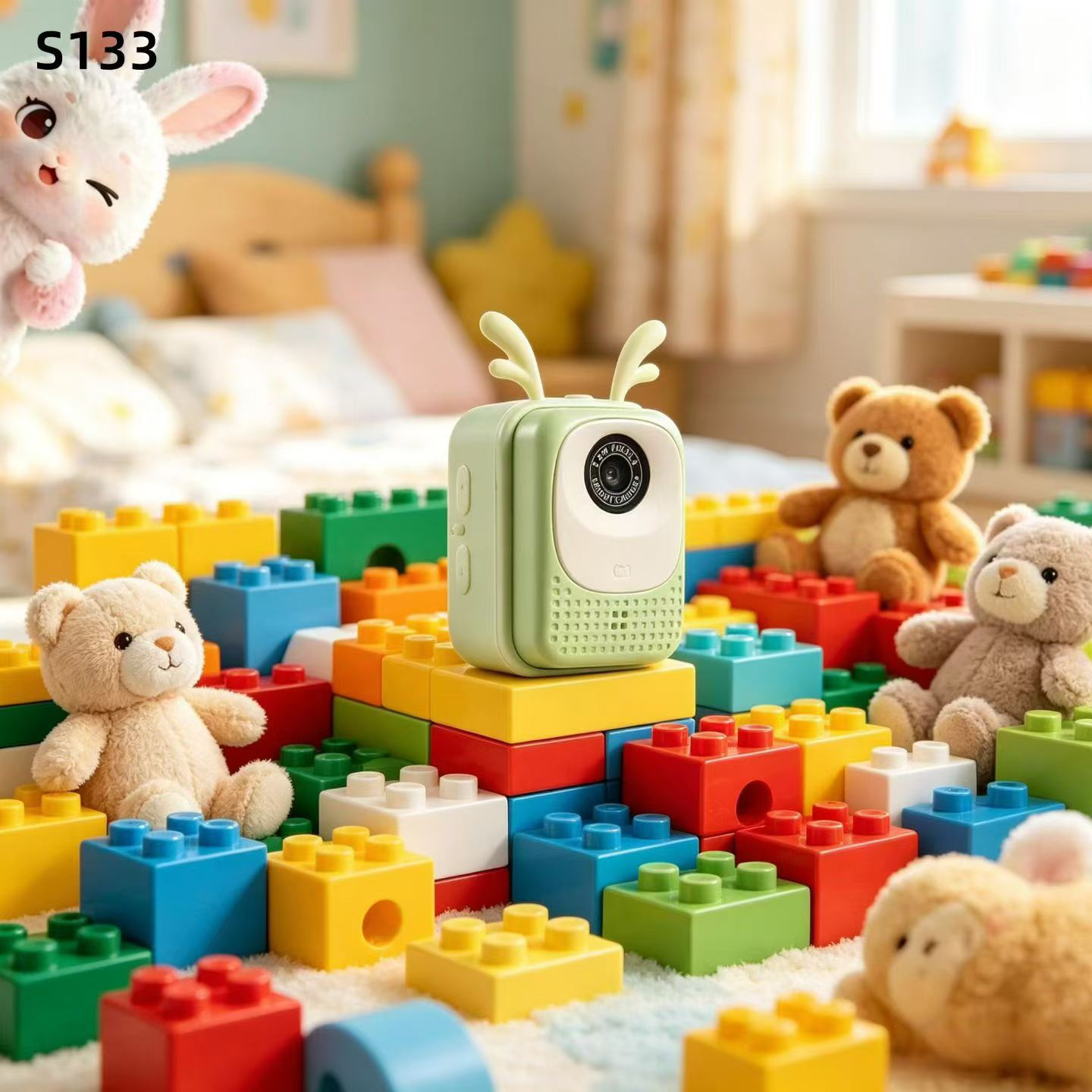 Mini camera, high-definition neck-hanging camera, capable of both shooting and video, student backpack decoration, thumb camera details Picture
