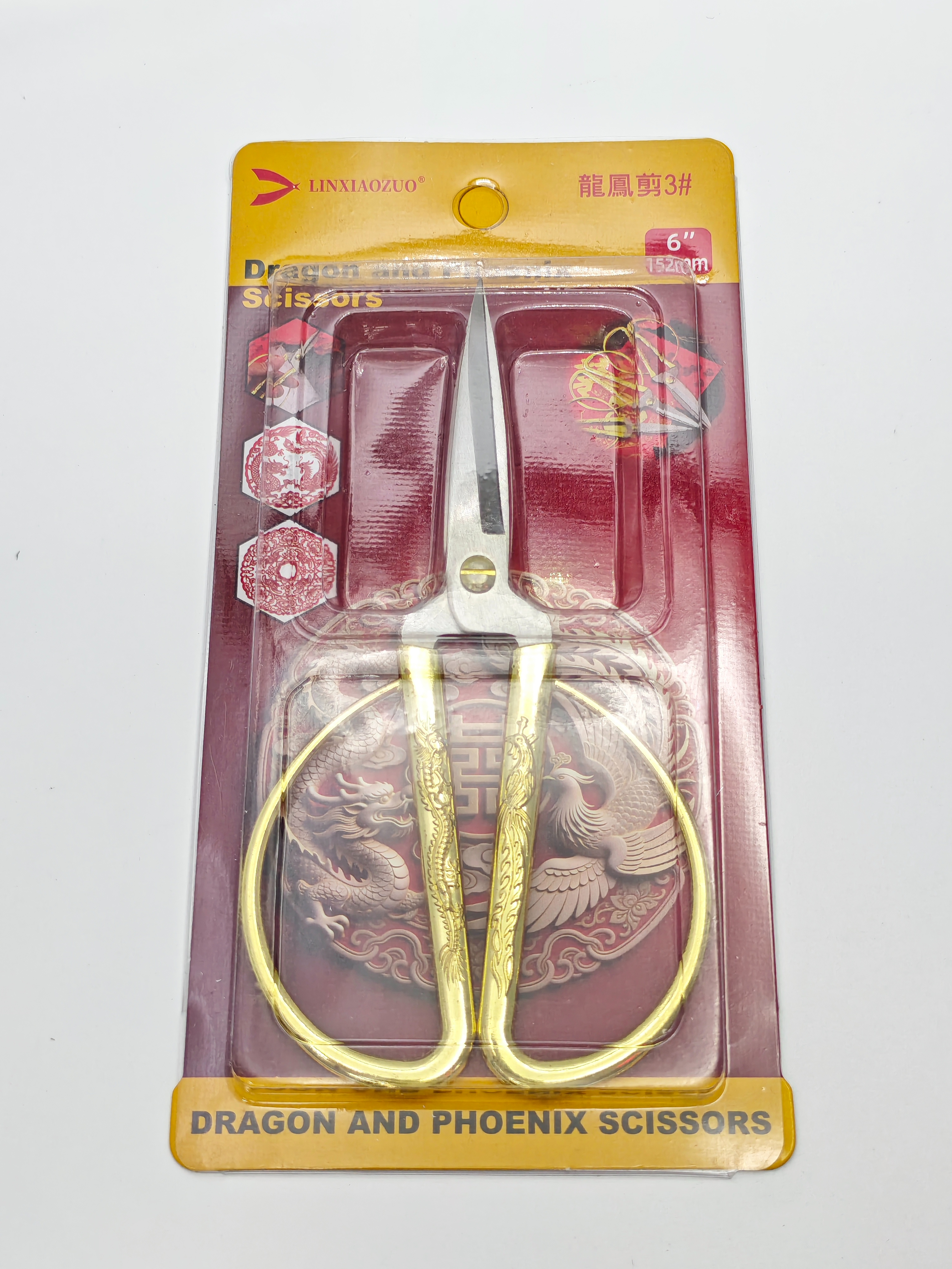 Golden Dragon and Phoenix Tailor Scissors Set: Kitchen embroidery and sewing Scissors Application Scenario