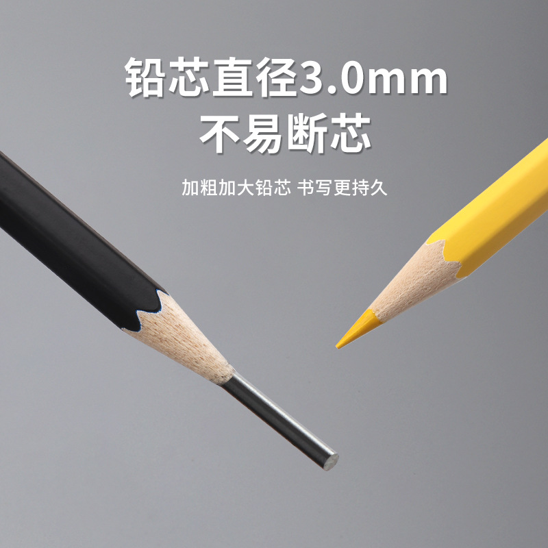 Bao Ke 1714 two-color woodworking pencil, homework pencil, primary and secondary school students' examination pencil, HB log engineering drawing Application Scenario