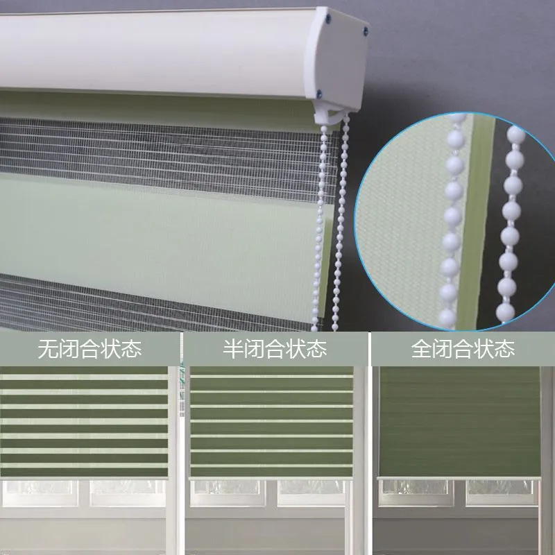 Filibin blackout curtains with tracks, complete sets of window decoration curtains, blackout bedroom day and night curtains, day and night curtains detail image 6