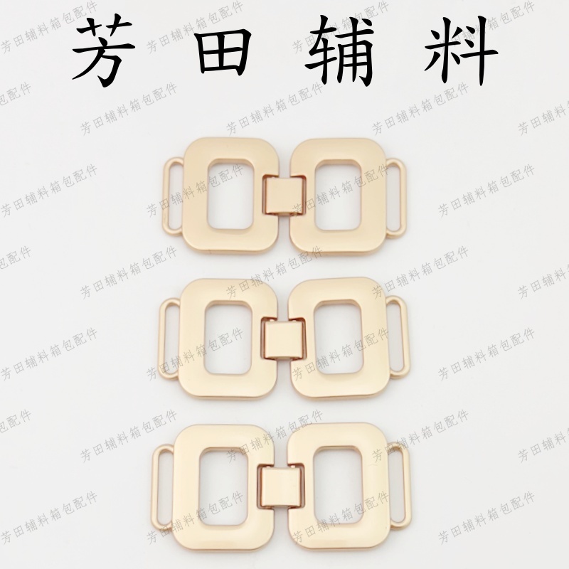 全长70mm雾金色合金链条服装辅料箱包配件 Specification image
