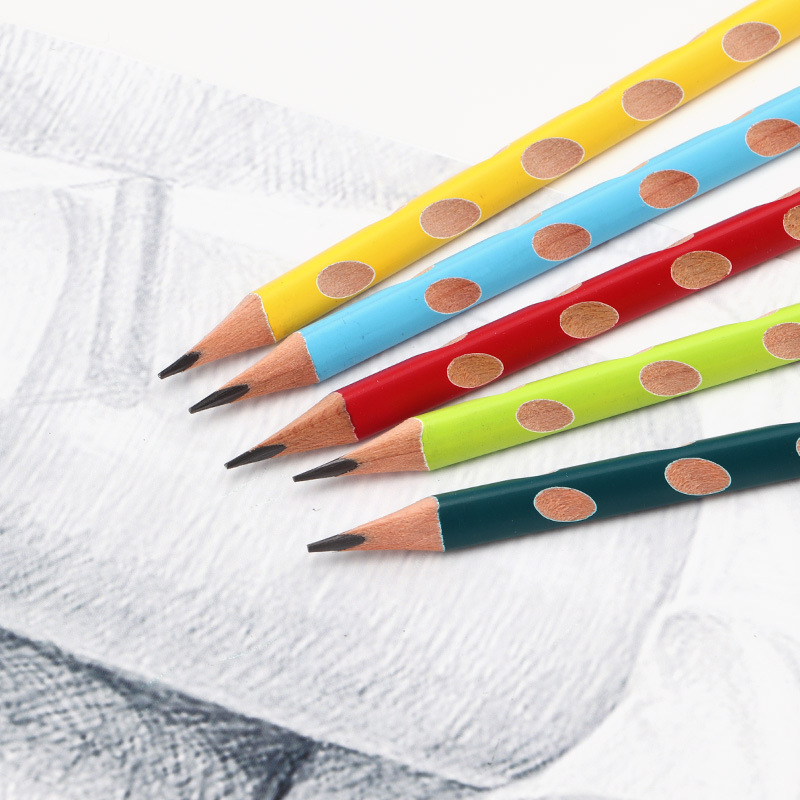 Factory direct sales of Baoke primary school and children's pencils, HB 2B exam triangular rod pencils, straight position and hole pencils wholesale details Picture