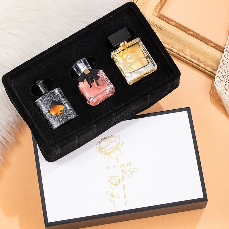 Free Water Black Crow Perfume, Strong Fragrance for Women, Light Fragrance, Long-lasting Three-piece Set Gift Box, Live-streaming Bestseller, Exclusive for the Middle East Application Scenario