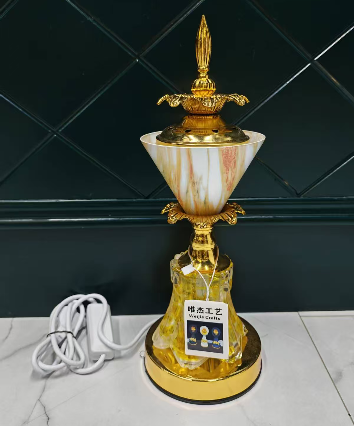 印度香插金属香炉线香卧香香托香盘香座工艺品宗教用品