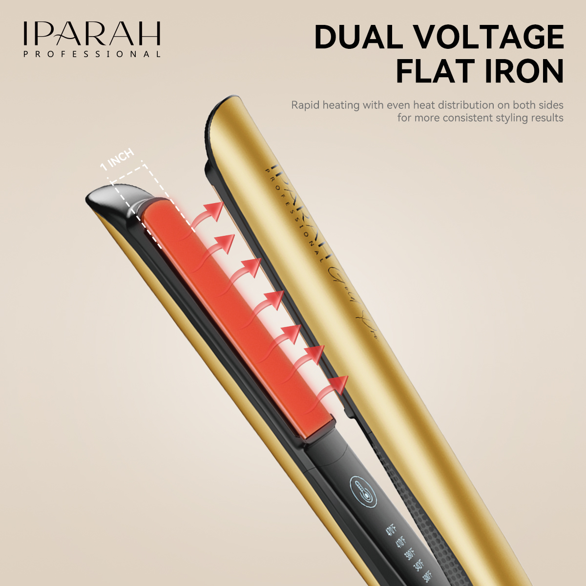 Golden Electric heating splint Hair Straightener Hair straightener constant temperature Hair care tool P-129 Application Scenario