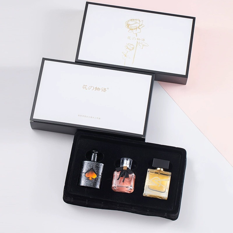 Free Water Black Crow Perfume, Strong Fragrance for Women, Light Fragrance, Long-lasting Three-piece Set Gift Box, Live-streaming Bestseller, Exclusive for the Middle East details Picture