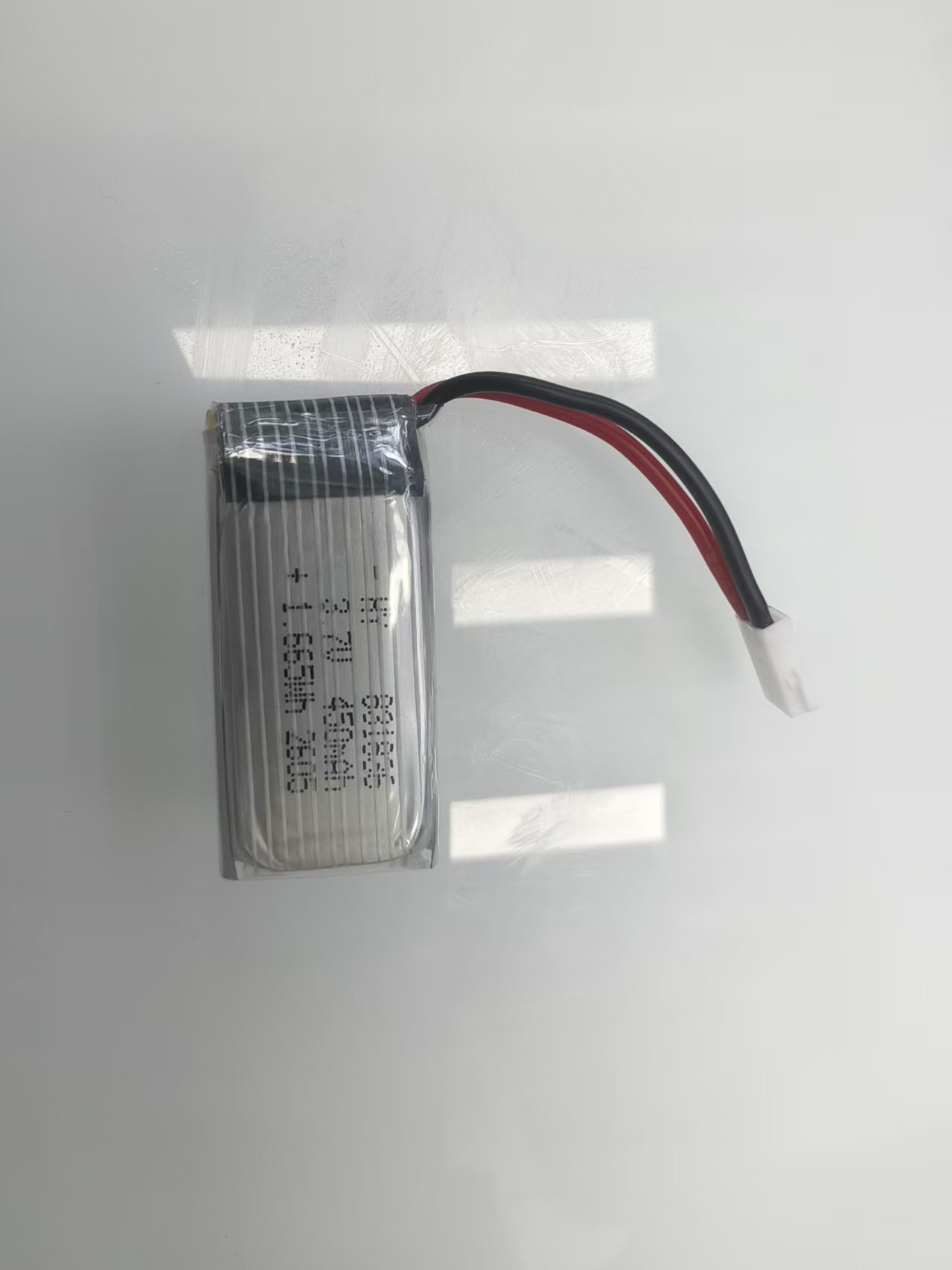 831836-6.5mah 加保护板加端子线3.7V 无人机玩具汽车锂电池