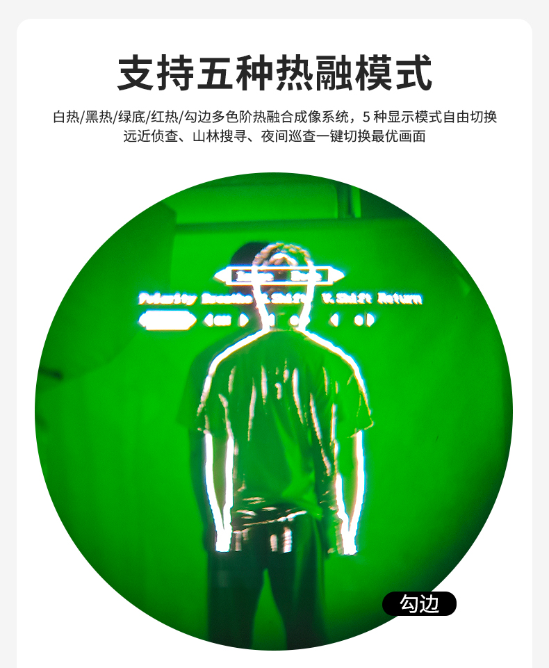 双目单筒头戴折叠夜视仪红外融合微光夜视仪夜间侦测红外融合微光详情11