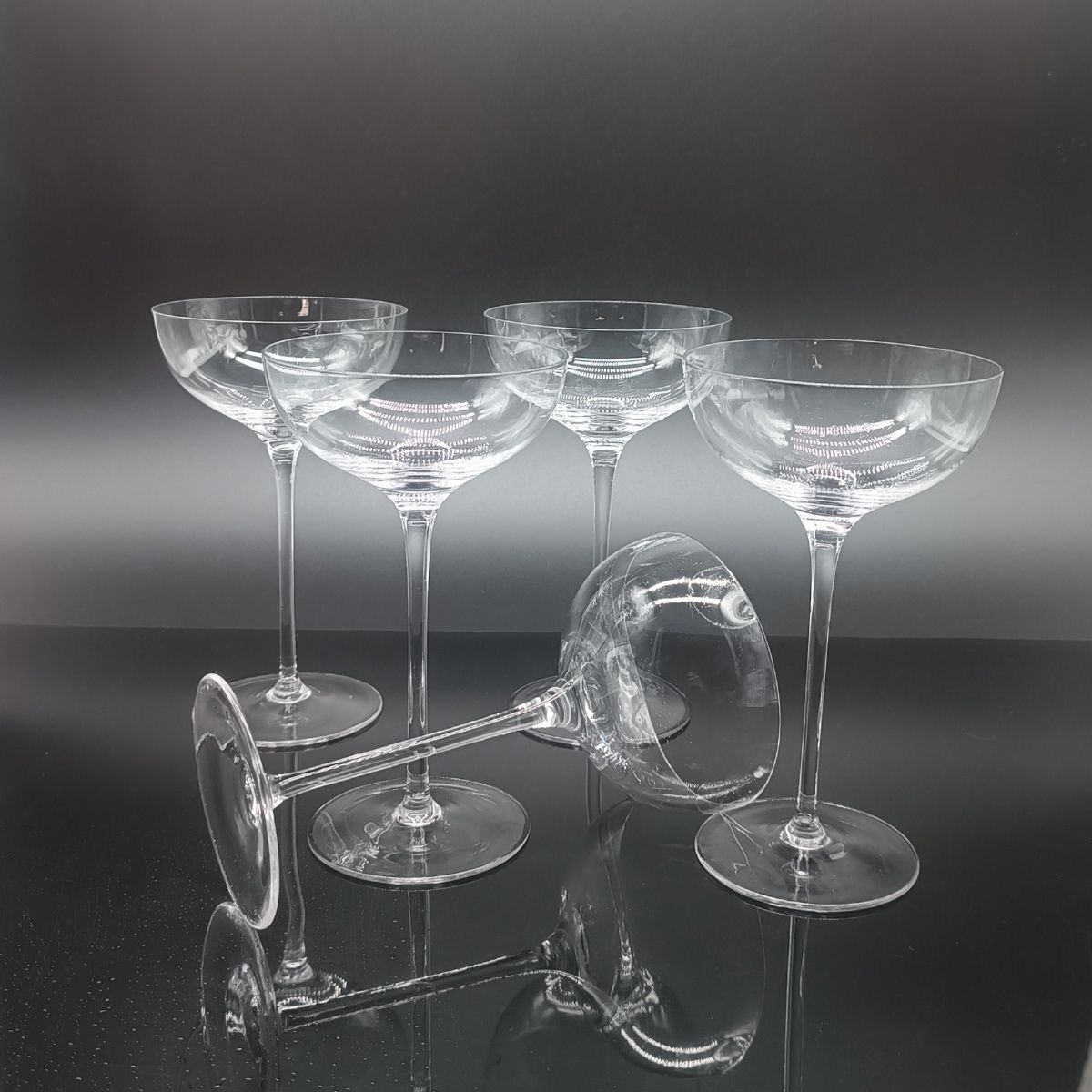 透明高脚杯塑料香槟酒杯