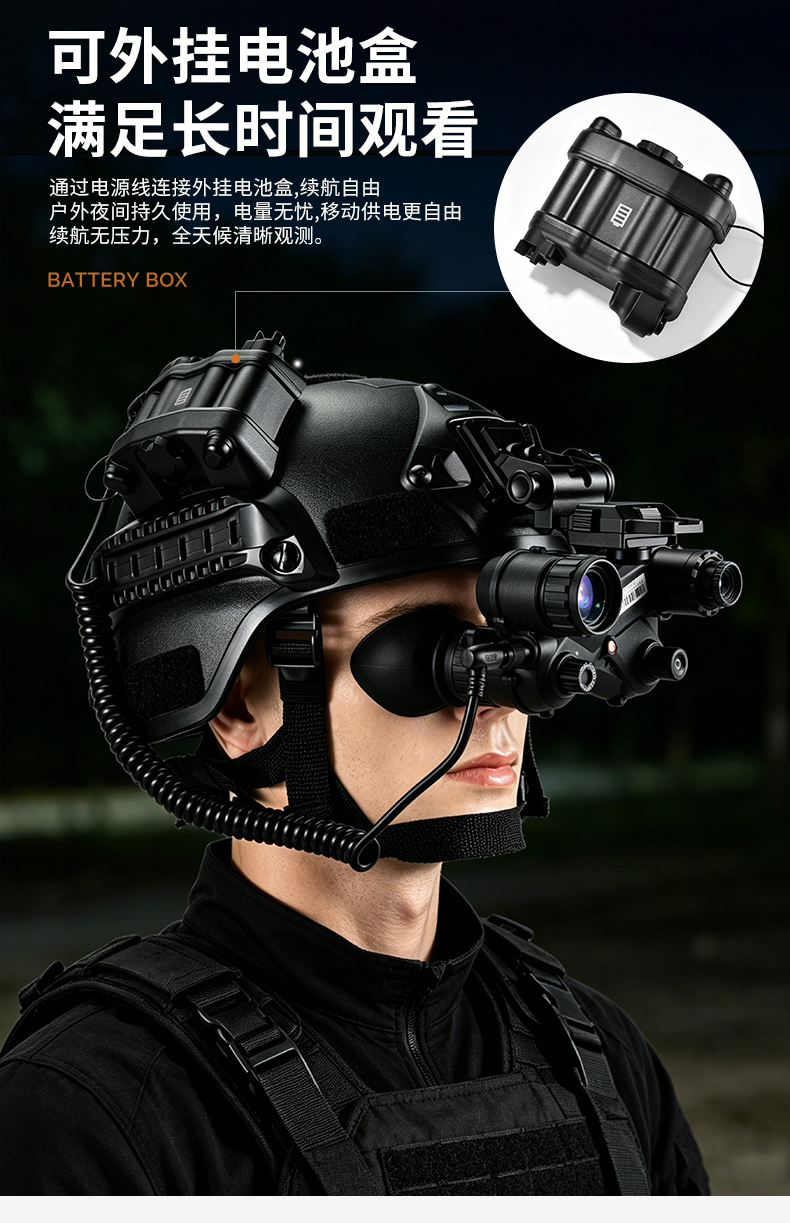 双目单筒头戴折叠夜视仪红外融合微光夜视仪夜间侦测红外融合微光详情15