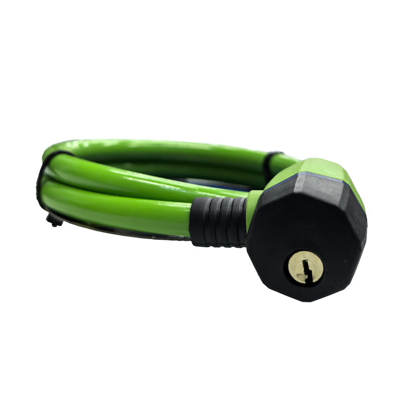 240963 Steel cable lock, bicycle key lock, anti-theft electric bicycle steel cable lock, portable ring lock, electric bike anti-theft lock Application Scenario