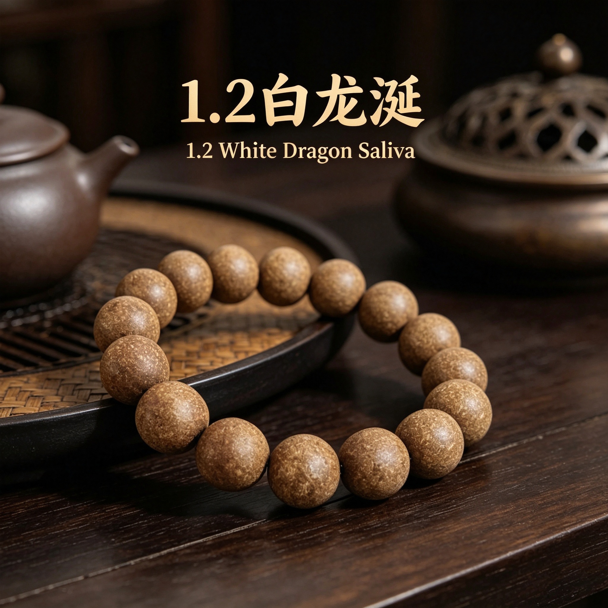    非遗古法药香珠天然药香手串佛珠手链香珠文玩手串 瑶香阁 1.2白龙涎手串Y2600227详情1