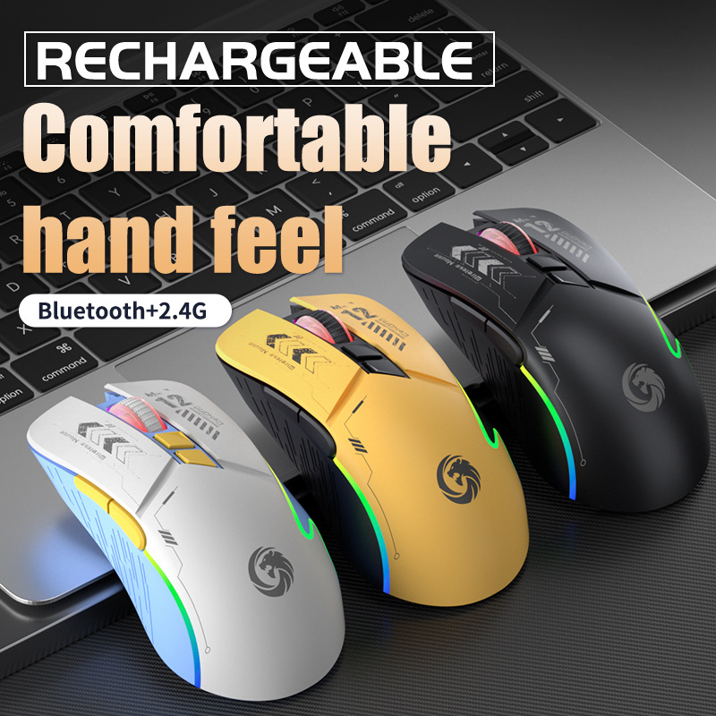 foozac cross-border bestseller Bluetooth wireless AI mouse dual-mode charging silent laptop desktop computer mechanical e-sports game Specification image