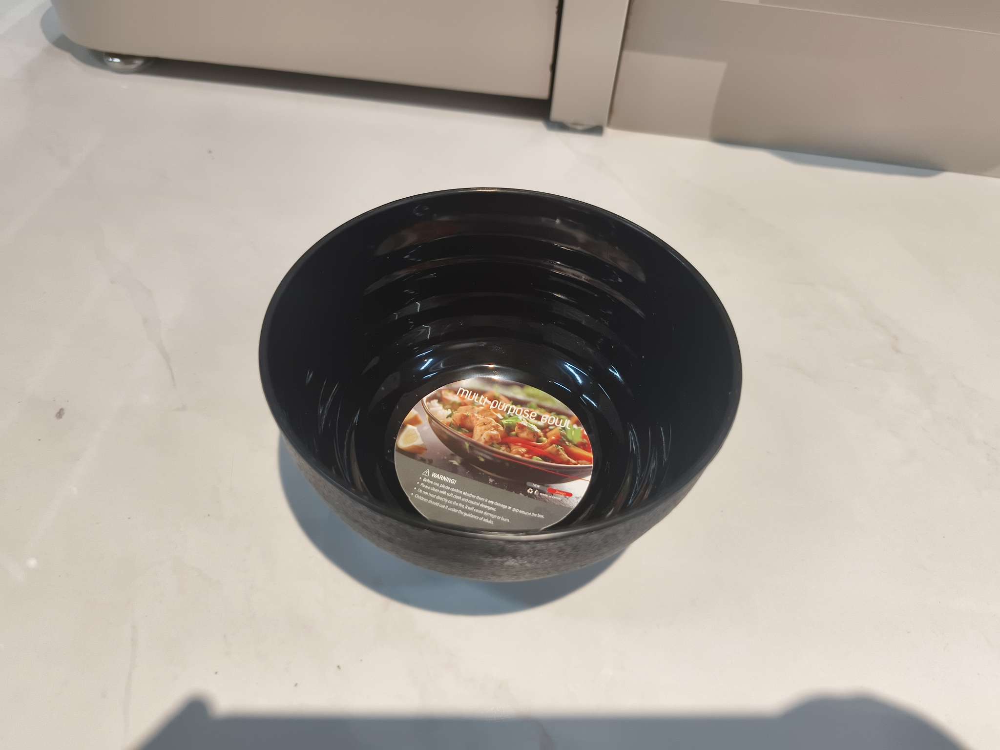 黑色多用途碗家用大容量耐高温pp碗厨房盛菜汤碗易清洗饭碗沙拉碗详情图2