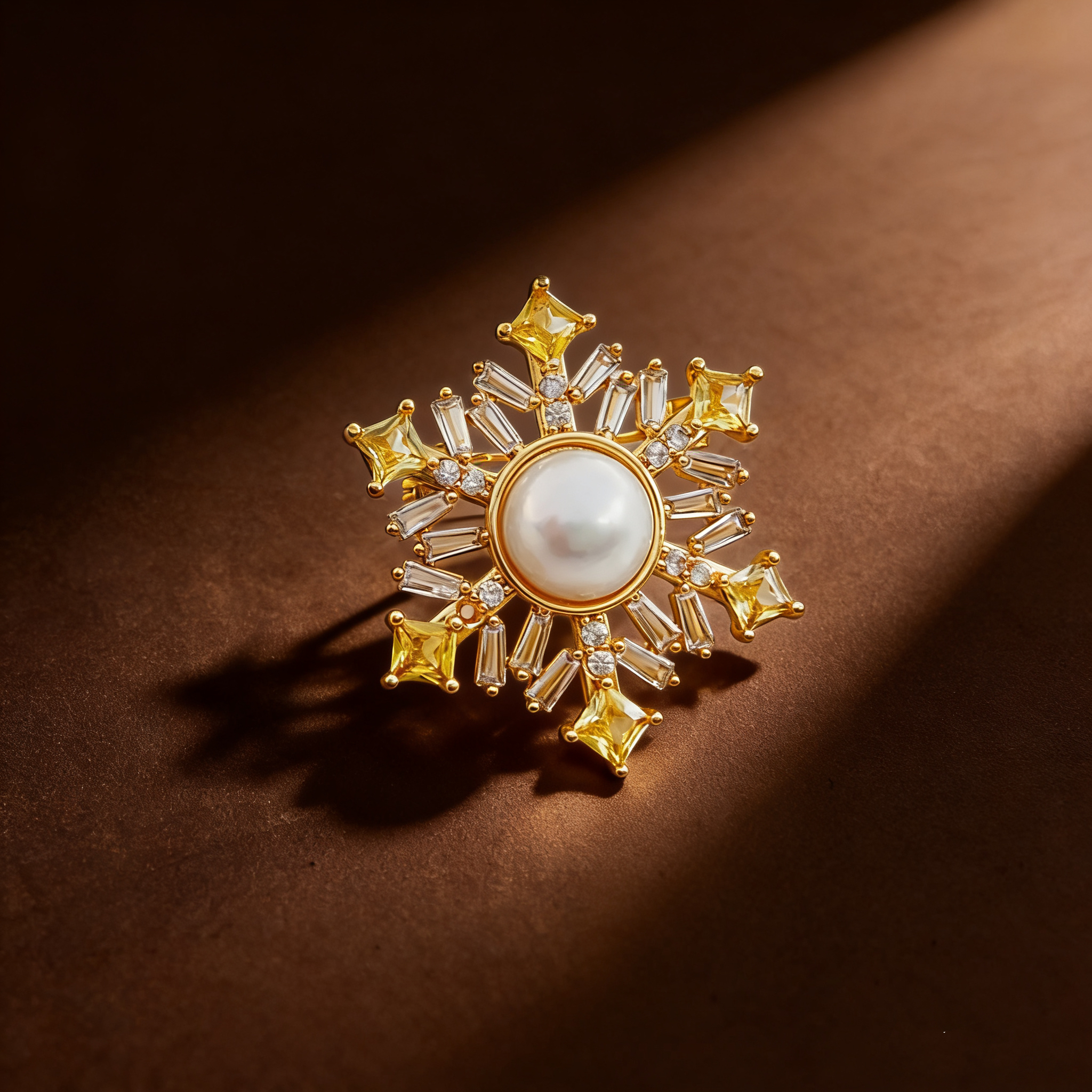 Pearl flower brooch, Baroque pearl brooch, decorative national trend brooch, retro accessory brooch, ladies' Chinese style XZ136018