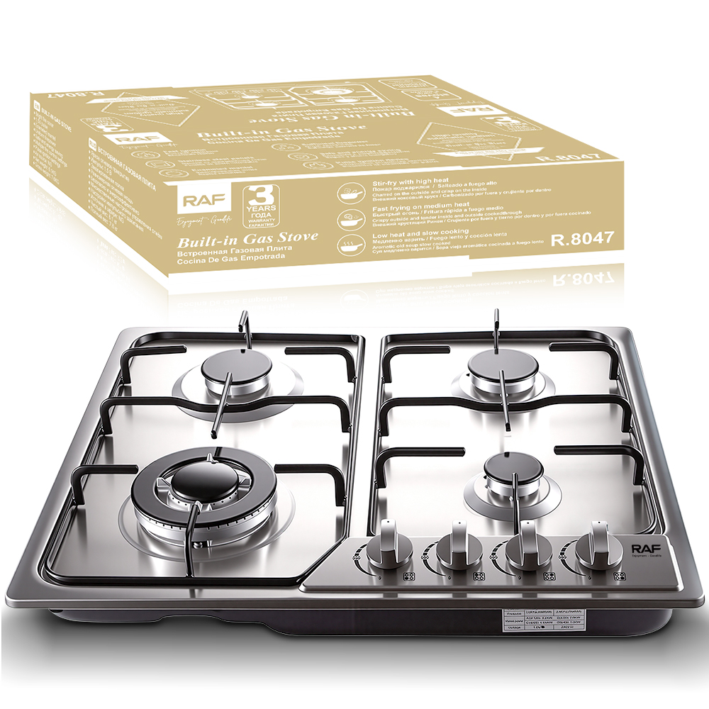 RAF cross-border export four-burner gas stove, four-hole stove, built-in natural gas stove, liquefied gas stove, R.8047 Item Picture