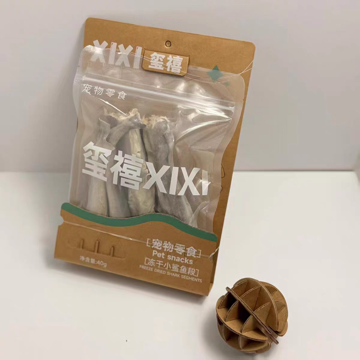 XIXI Xixi Dried Pet Snacks Training Reward Teething Sticks Chicken, duck meat, bullfrog, thin eggs, multiple flavors to choose from, 60 packs per set, on display stand, while supplies last details Picture